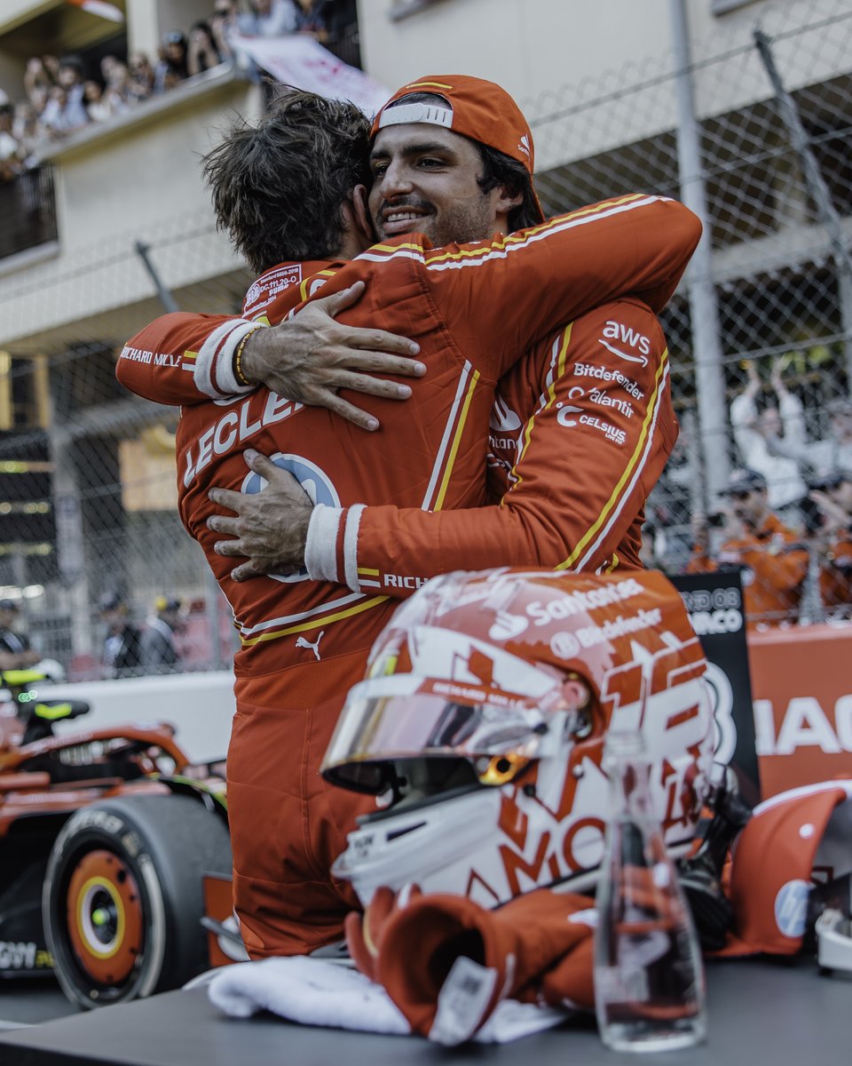 What a Sunday it was for @ScuderiaFerrari ❤️

#F1 #MonacoGP