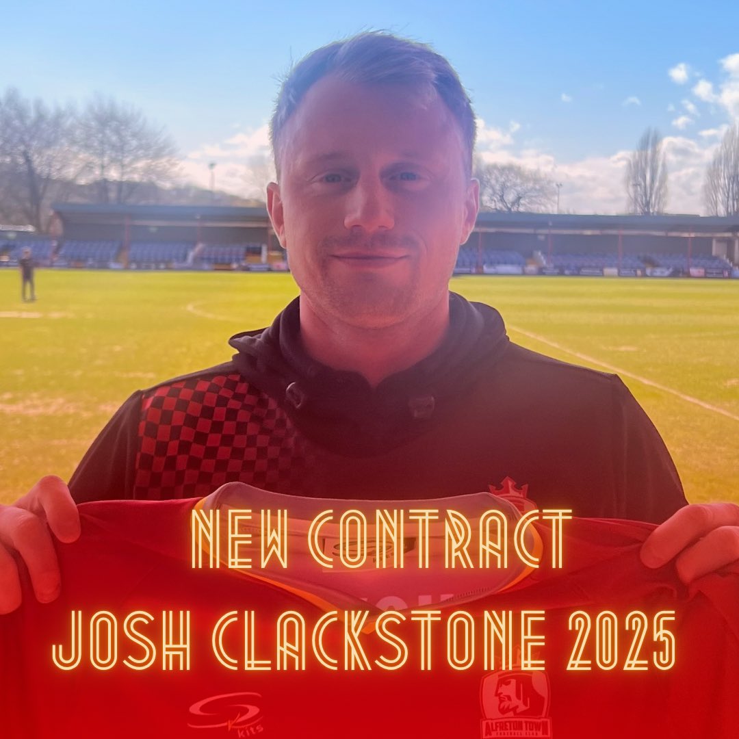 AlfretonTownFC's tweet photo. After accumulating his 200th appearance towards the back end of last season, fans favorite Josh Clackstone is back for another season 🤩

#ATFC | #Ofton https://t.co/n3nSYS0ZU4