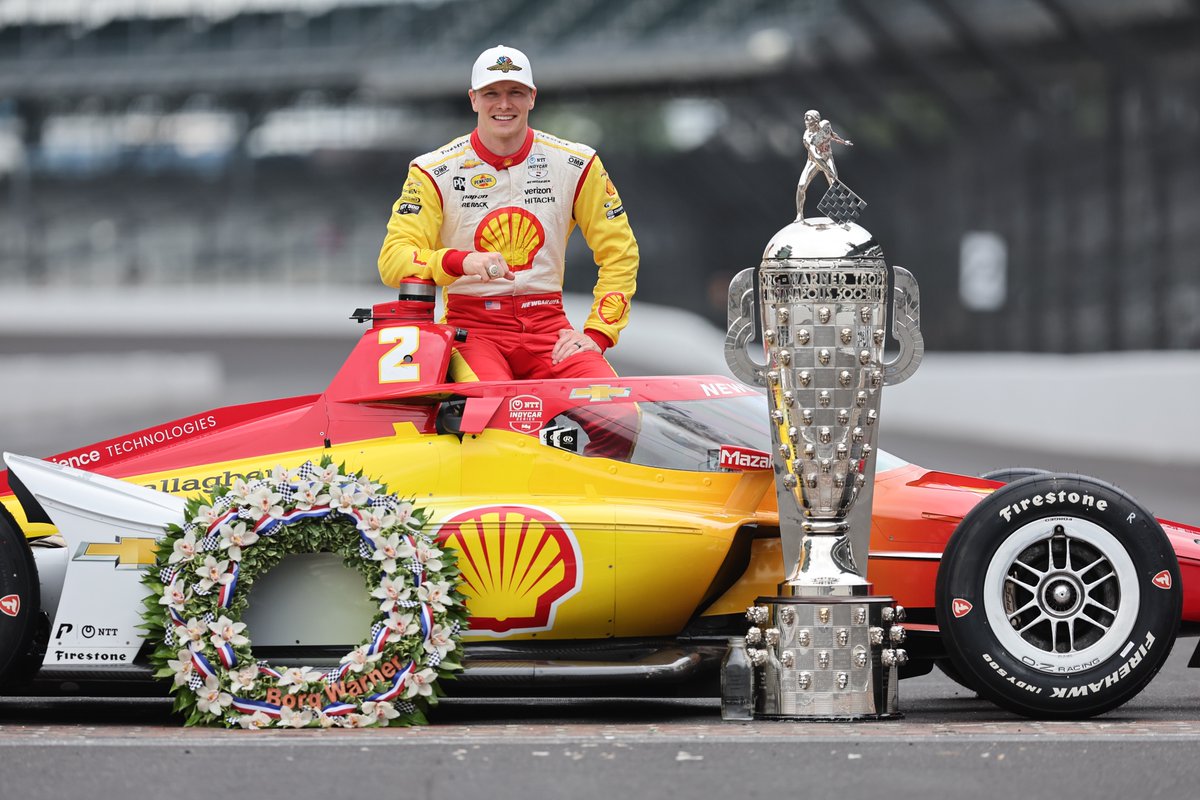IMS's tweet photo. When you wake up an #Indy500 winner AGAIN 😁

#ThisIsMay | #INDYCAR https://t.co/cr8c6PUGeP