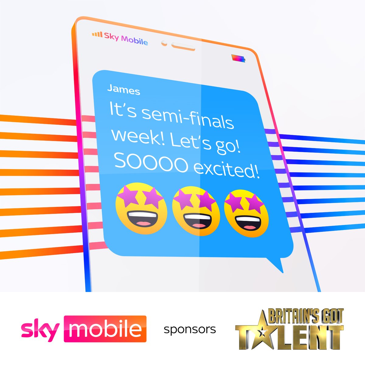 BGT's tweet photo. A whole week of BGT? What a treat! #SkyMobile #HelloPossible #BGT #ad https://t.co/k7JyEh0tM9