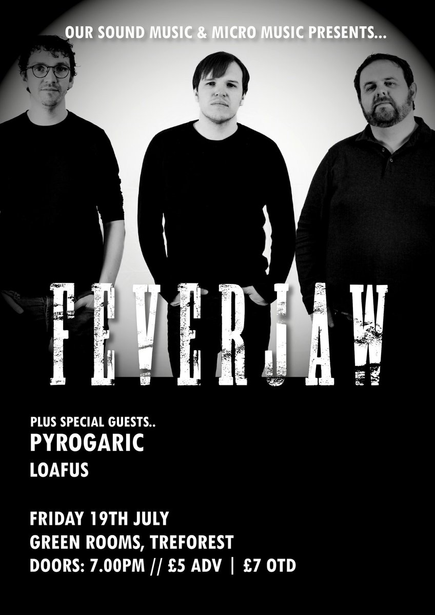 NEW SHOW! Heading to Green Rooms, Treforest for a special headline show on July 19th in support of our new album THESE TIMES OF TROUBLE #livemusic #newshow #gigs