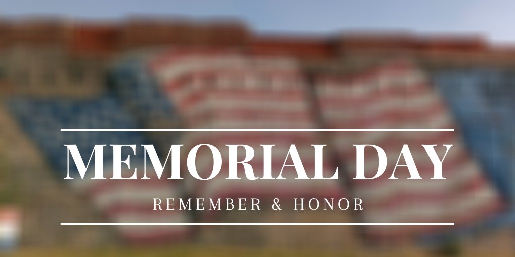 Today, we remember, honor, and say thank you to those who courageously gave their lives and those who bravely serve today. #MemorialDay