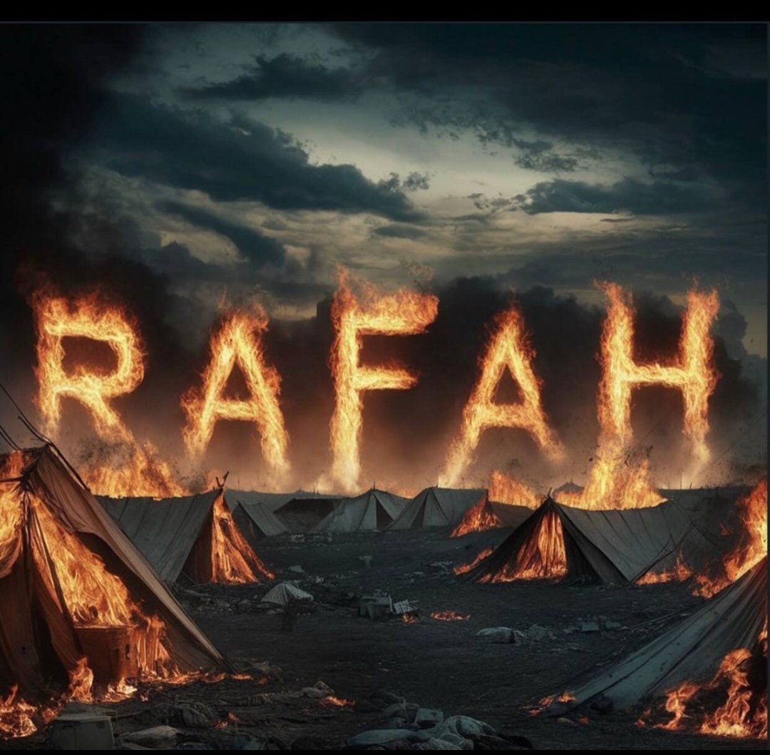 Dün gece dirilişin günüymüş
Biz ise uyuyarak yok olmuşuz!
#RefahOnFıre