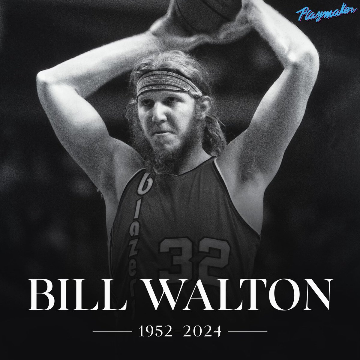 Hall of Fame center Bill Walton has passed away at 71 after a battle with cancer. RIP 🕊️🙏