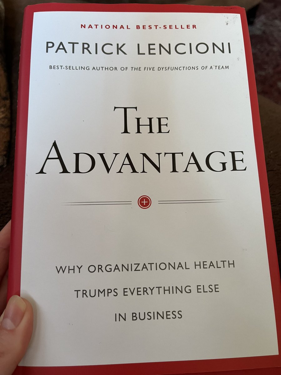 Better late to the party than to never arrive right!? 🙃
Loved it! I’ve read quite a few brilliant books by @patricklencioni but this just pulls everything together so brilliantly! 
I can see the wisdom from this applied all over the place @AcademyTrust 💙
