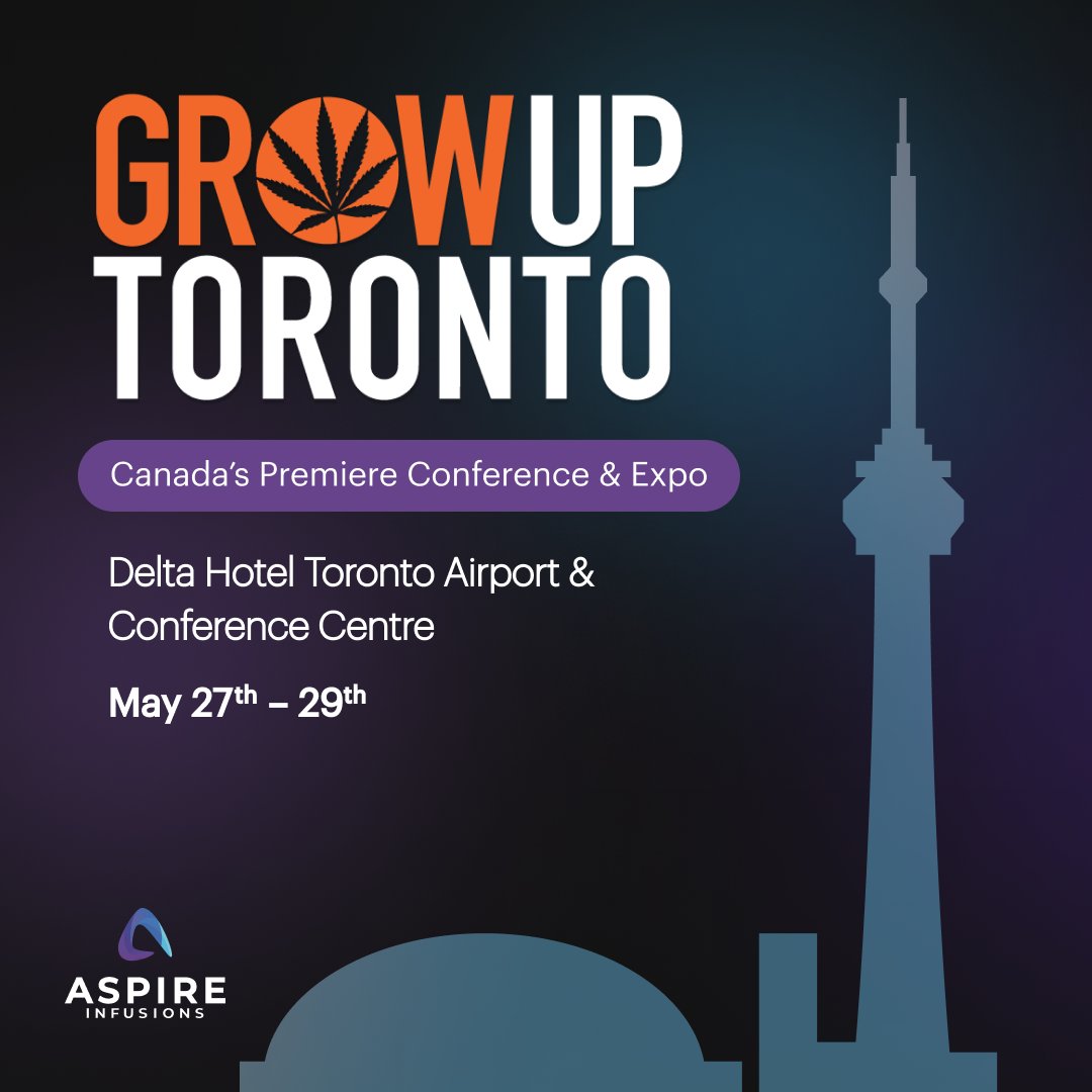 Hey there space explorers. You’ll find the Aspire team at this year’s GrowUp Conference, Awards & Expo in Toronto.

Catch us at Booth #610 in the Sampling Zone.

Tickets: growupconference.com/toronto/regist…

#weedgang #torontoconference #cannabisindustry