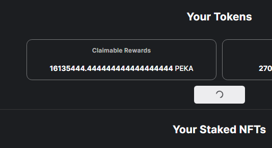 misspeka's tweet photo. PEKA is experiencing insane ROI, paying out really well even with the token in a downturn! 🚀 We'll make PEKA soar because it deserves the MOON! 🌕 Everyone who believes in this project, stick with us! #PEKATOHEMOON 🚀🌕💰
NFT https://t.co/Bsai9eCsuE
Stake https://t.co/zBHDkY8SJM https://t.co/fovLPU62gT
