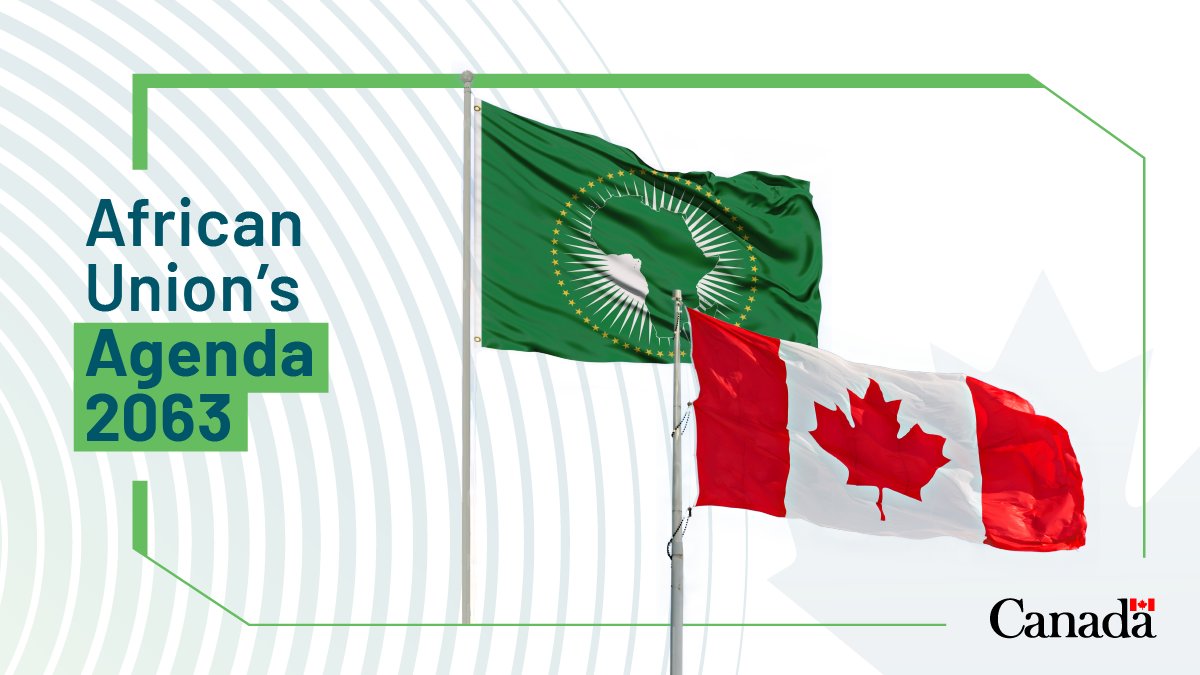 As #AfricaWeek concludes, we recognize the @_AfricanUnion's Agenda 2063, pivotal for shaping Africa's next half-century. Canada's partnership will continue to support efforts to reduce trade barriers & to fostering shared economic prosperity. 🇨🇦🌍 More: au.int/en/trade-and-i…