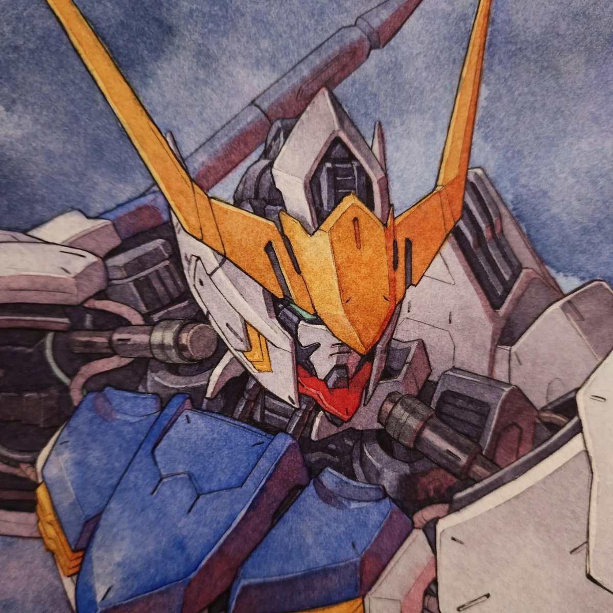 Gundam Barbatos watercolor WIP 2!
-
#gundam #barbatos #watercolor #gunpla #anime #manga #mecha #mech #robot #illustration #fanart