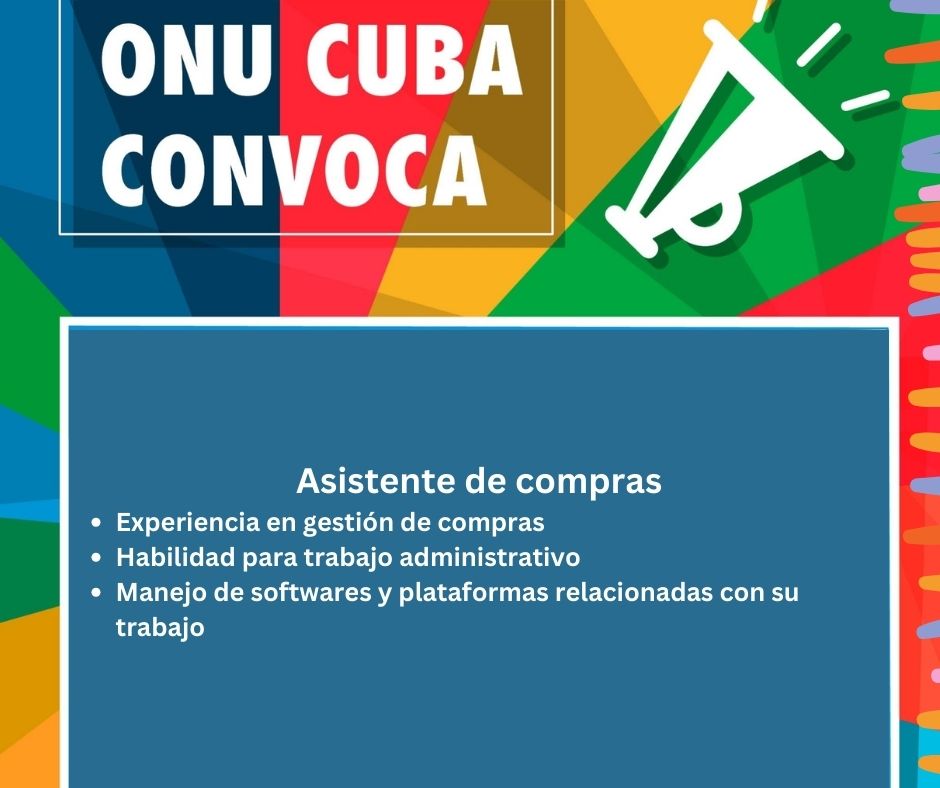 ✅Tienes experiencia en gestión administrativa❓ ✅Has estado vinculado/a a procesos de compras y adquisiciones❓ Esta puede ser tu oportunidad‼️ @WFP_Cuba convoca a los interesados a competir por vacante como Asistente de Compras. Más detalles aquí 👇 cuba.un.org/es/269767-vaca…
