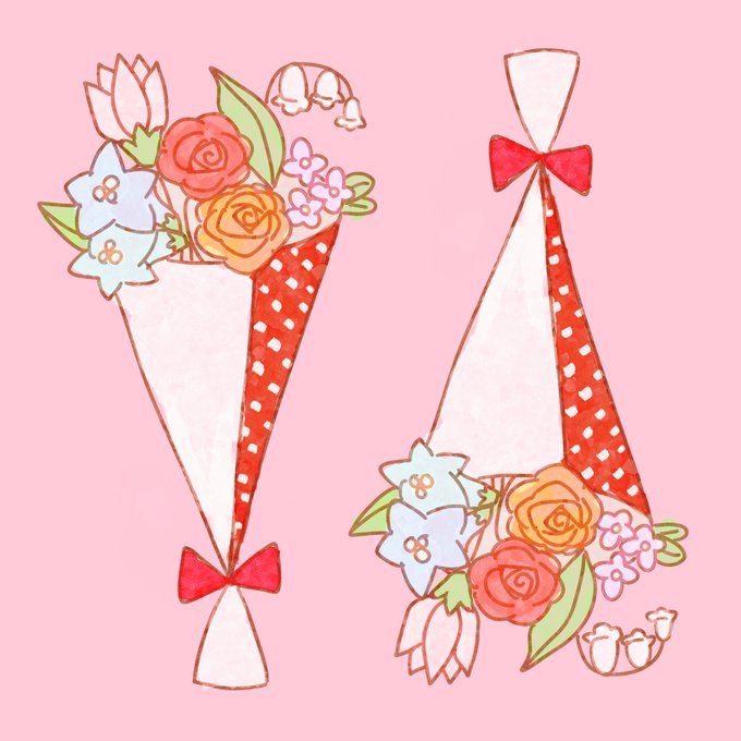 「flower pink flower」 illustration images(Latest)｜4pages
