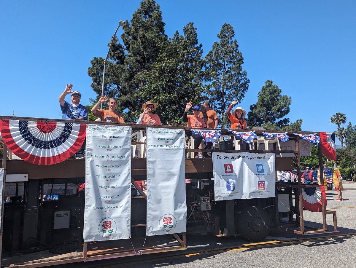 It's time for our other favorite parade- the Fiesta Days Parade in <a href="/TheCityofLCF/">La Cañada Flintridge</a>! Showing off our design for our next float, and recruiting new volunteers.