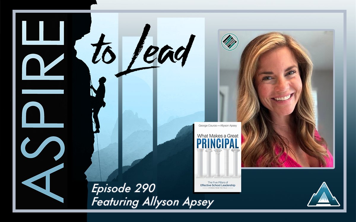 On #AspireLead, we explore 5 critical components of effective school leadership w/ @AllysonApsey, gaining practical insights & actionable advice for principals striving to make a difference! #TeachBetter #tlap @gcouros 
🎙️: bit.ly/3WX2tiK
🖥️: joshstamper.com/aspire-episode…