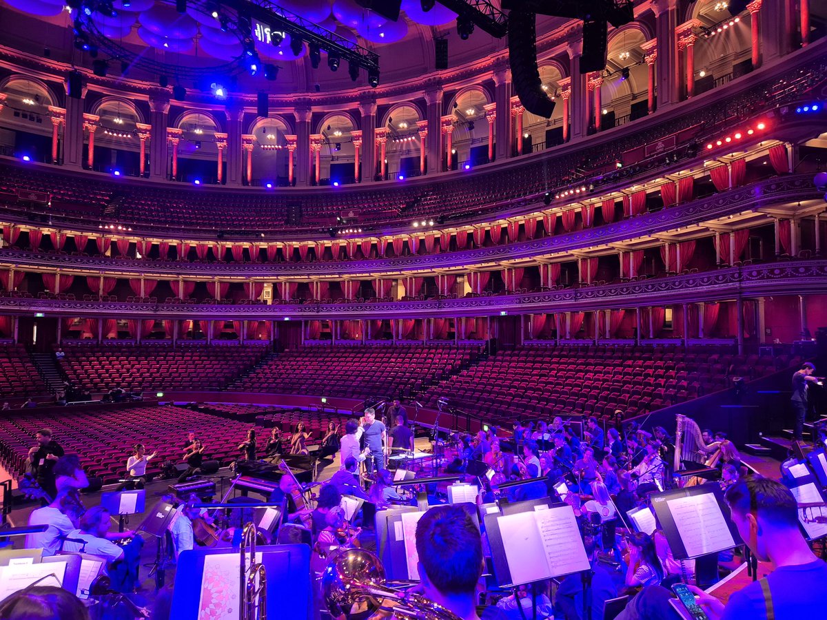 Rehearsing at <a href="/RoyalAlbertHall/">Royal Albert Hall</a> for The Orchestral Qawwali Project tonight with <a href="/LDNVoices/">London Voices</a> <a href="/Abi_Sampa/">Abi_Sampa</a> #RushilRanjan <a href="/royalphilorch/">Royal Philharmonic Orchestra</a> <a href="/natyouthchoir/">National Youth Choir</a> Chamber Choir. Incredible sounds and dancing