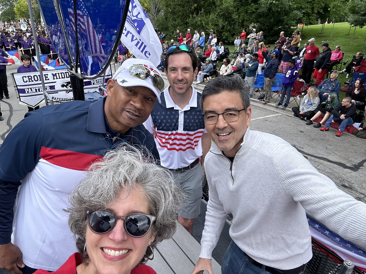 allison4naper's tweet photo. Another Memorial Day parade on the books! I enjoyed riding with fellow council members. Thank you, @ianholzhauer &amp; @bennynaperville for serving our country as well as our community. https://t.co/HEmpwGXqMT