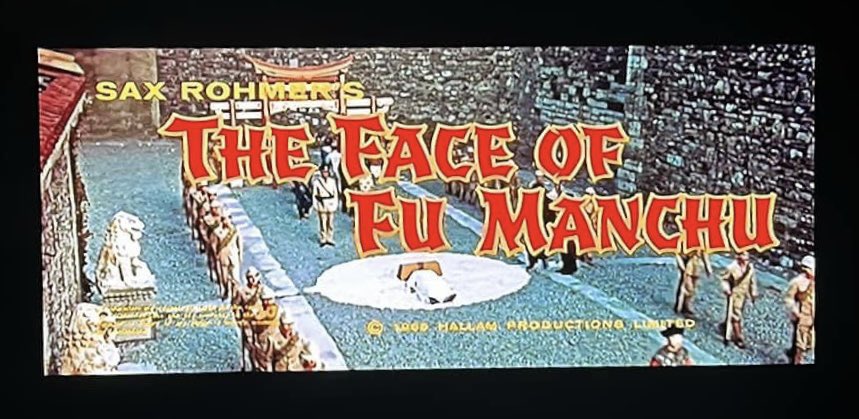Assmandrful's tweet image. watched a movie - #TheFaceOfFuManchu 

This is a 1965 thriller.  After it is found that the execution of the villainous Fu Manchu was faked, Scotland Yard must try to stop him before he uses the Thames to poison the population of London.  A good film that stars Christopher Lee.