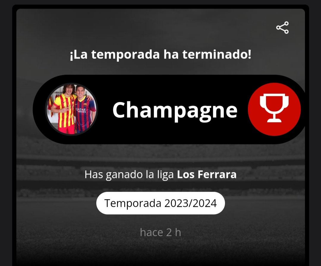 PuigFerrado's tweet photo. Bueno pues otra temporada más ganando la liga. 3/3. Gracias a todos por los consejos! @Biwenger_Legend @DudasFootball @FantasysmoBIW @IBiwenger @oraculo_comunio https://t.co/Pl9LWEiCRx