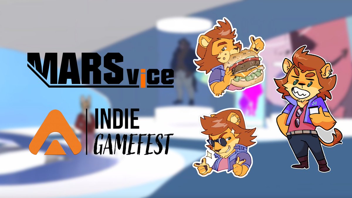 MarsViceGame's tweet photo. Join us at #IndieGameFest24 in Cologne this week!
We'll bring a playable Demo of #MarsVice for you to explore as well as some stickers! https://t.co/4gpi8oZBSf