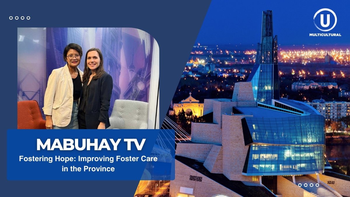 u_multicultural's tweet photo. There are over 10 thousand children in Manitoba alone who require help. Here in Winnipeg, a number of Filipino families are providing foster care.
Read more: https://t.co/rclK03Df6K
#umulticultural #uchannel #mabuhaytv #interviews #fostercare #fosterfamily #childcare https://t.co/112pzs0SPK
