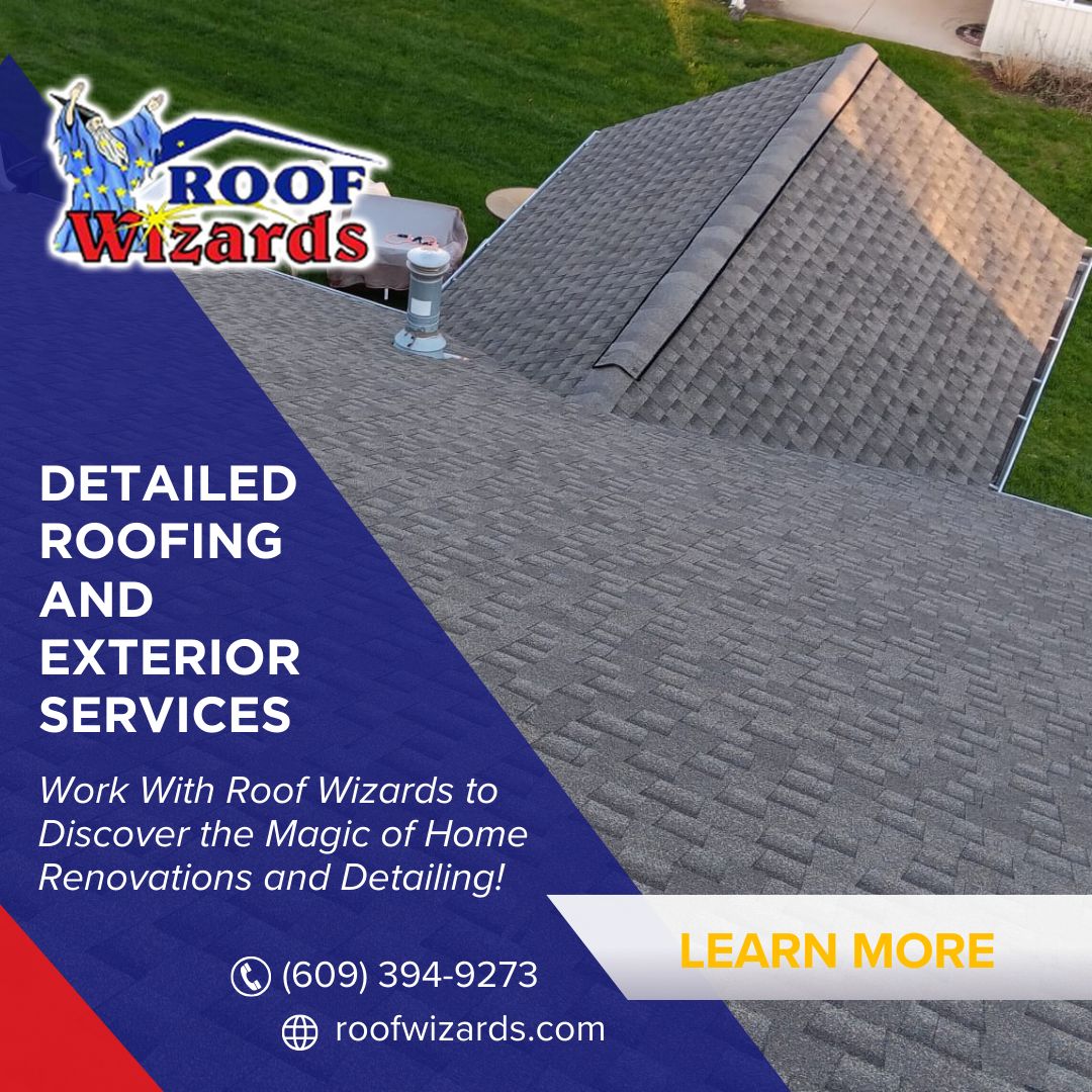 Roof Wizards—Where craftsmanship meets reliability. Experience the difference in every shingle! See link in bio. #RoofWizards #roofing #contractor #renovation #siding #gutters #newroof #commercialroofing #residentialroofing