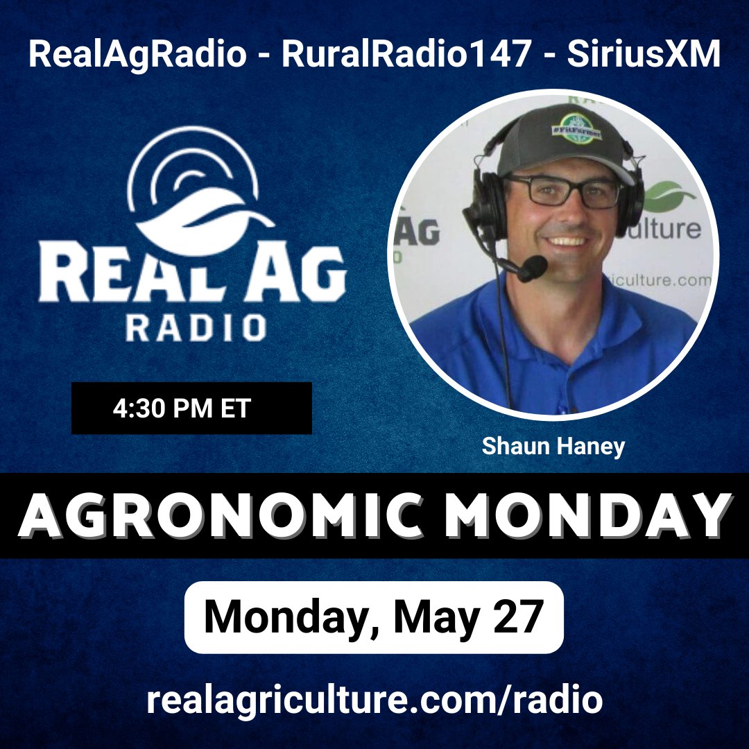 Tune in to #RealAgRadio at 430 E on @RuralRadio147 for #AgronomicMonday! @shaunhaney is joined by Sean McKnight of @BASFAgSolutions on #herbicide layering, hear a spotlight interview w/ @chapple_mc for @PRIDESeeds, & RealAgriculture's in-house agronomist @WheatPete! #cdnag