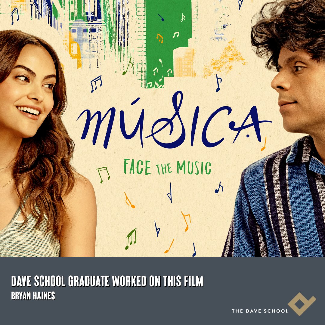 DAVE_School's tweet photo. Big shoutout to the DAVE School grad who contributed to the production of the movie Mรบsica!
If your name isn't on our list, please don't hesitate to contact us! This will help us ensure our records are current and complete #ProudOfOurGrads #OnlyAtDAVE #AlumniSuccess #musica https://t.co/9Yo5zz8Y6e