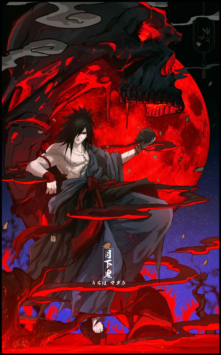 UncleXiaohan's tweet photo. 「月下鬼」
#uchiha #Madara #NARUTO https://t.co/y4tKFHcPt3