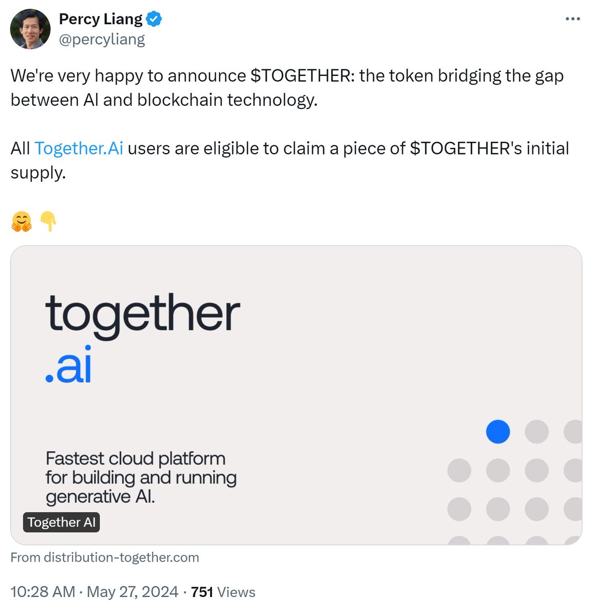 rishi (@rishibommasani) on Twitter photo Please ignore anything coming from .<a href="/percyliang/">Percy Liang</a> account, in-progress of getting the account back
And don't click on any of the links! Please ignore anything coming from .<a href="/percyliang/">Percy Liang</a> account, in-progress of getting the account back
And don't click on any of the links!