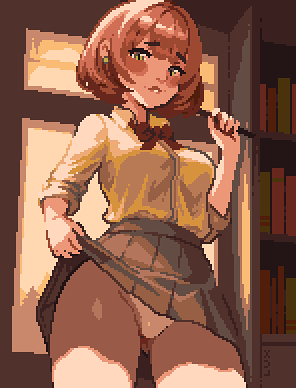 thisislux's tweet photo. what would you study with penny from stardew valley in the library? https://t.co/3mcMSe1X5i