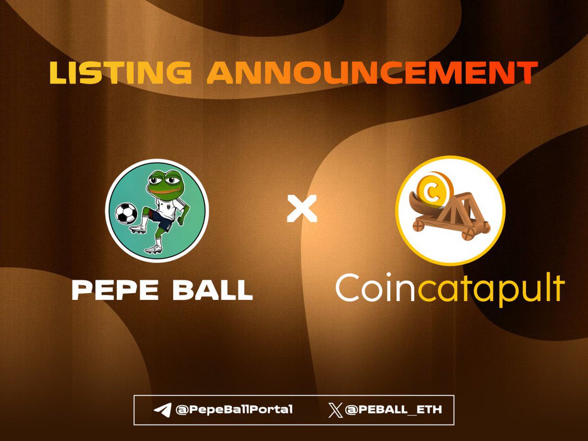 PEBALL_ETH's tweet photo. 🐸⚽️✅@CoinCatapult
https://t.co/66t2E4iDBF
#EURO2024 #LISING https://t.co/CICr2LsnFp