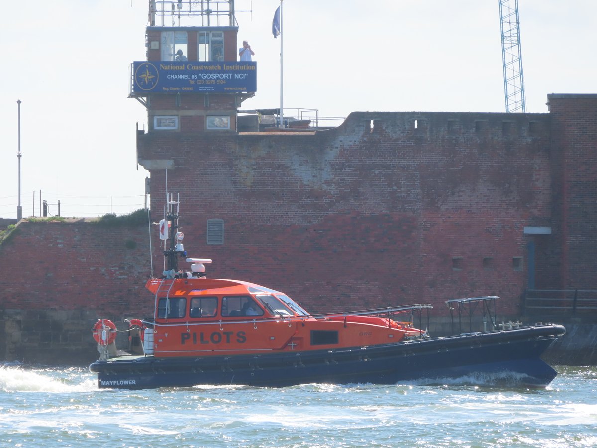 Pilot vessel Mayflower coming into Portsmouth on the 27/5/2024.