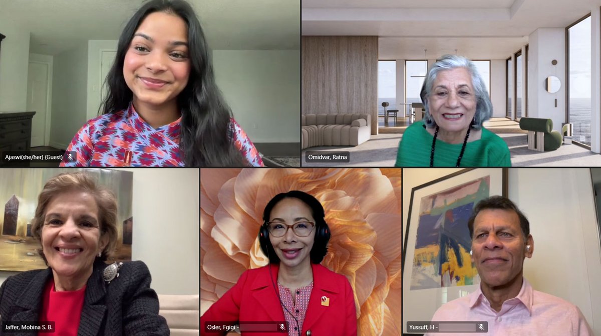 Senators @ratnaomi, @SenJaffer, @drgigiosler and @SenatorHYussuff participated in a webinar to celebrate Asian Heritage Month 2024 with students from across Canada. 

#SenCA #AHM2024 #SENgage