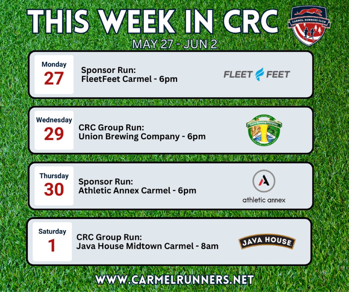 Lace em up with CRC this week. Come join us. #running #walking #runclub #runwalkbesocial