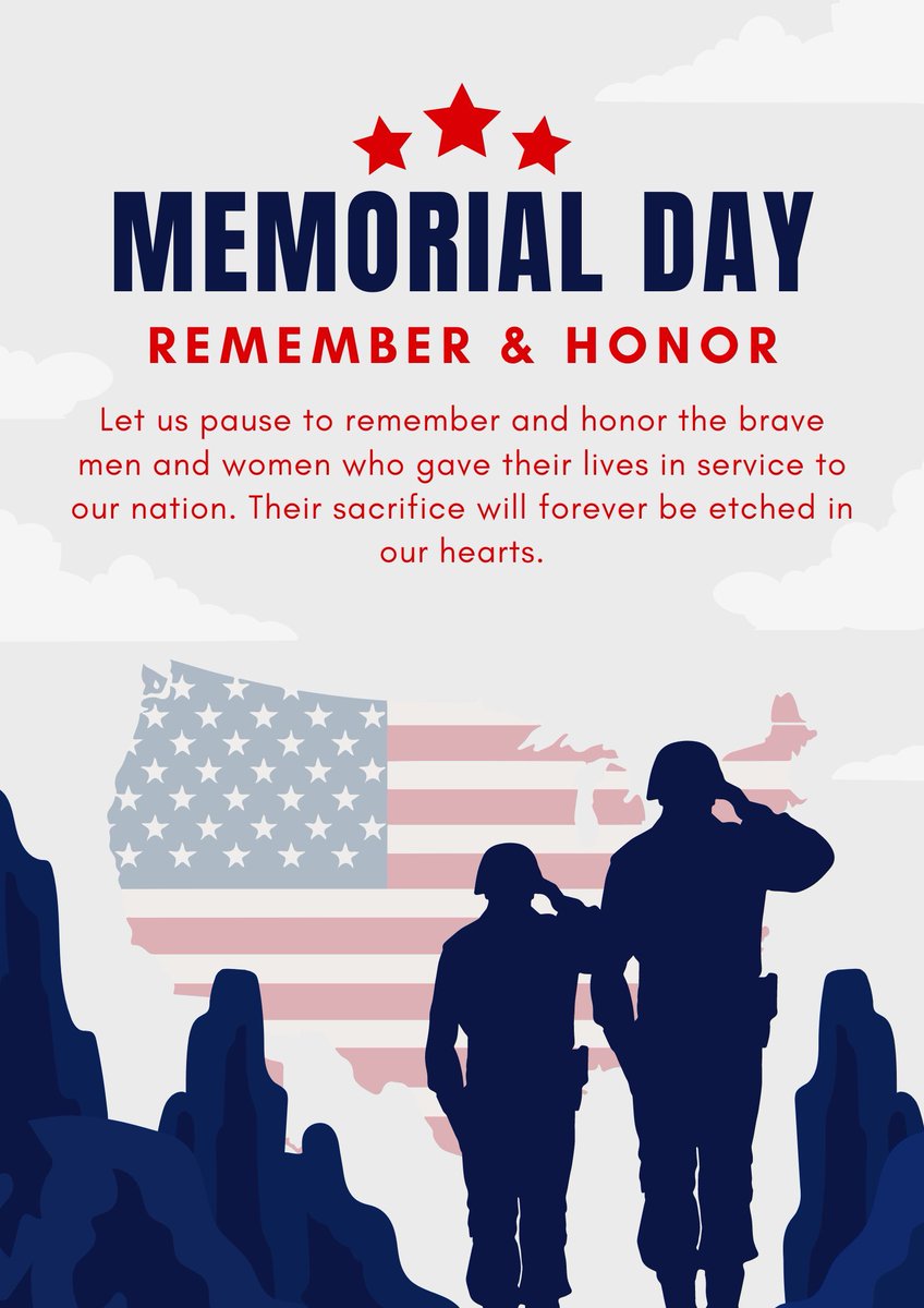 credzu's tweet photo. Today, we honor and remember the brave men and women who made the ultimate sacrifice for our country. Their courage and dedication have preserved the freedoms we hold dear. Their sacrifice will never be forgotten.#MemorialDay #HonorTheFallen #Gratitude #creditescrow #credit https://t.co/w8KR6ne3YF