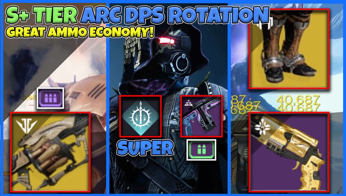 THESGNHUB's tweet image. Hunter DPS Guide: Anarchy, Lucky Pants, &amp;amp; Warden’s Law
#destiny2 #destiny2lightfall #destiny2builds
Not the burstiest DPS, but certainly some of the most consistent with multiple examples to show its practicality and ammo economy.

Full Vid in comments: