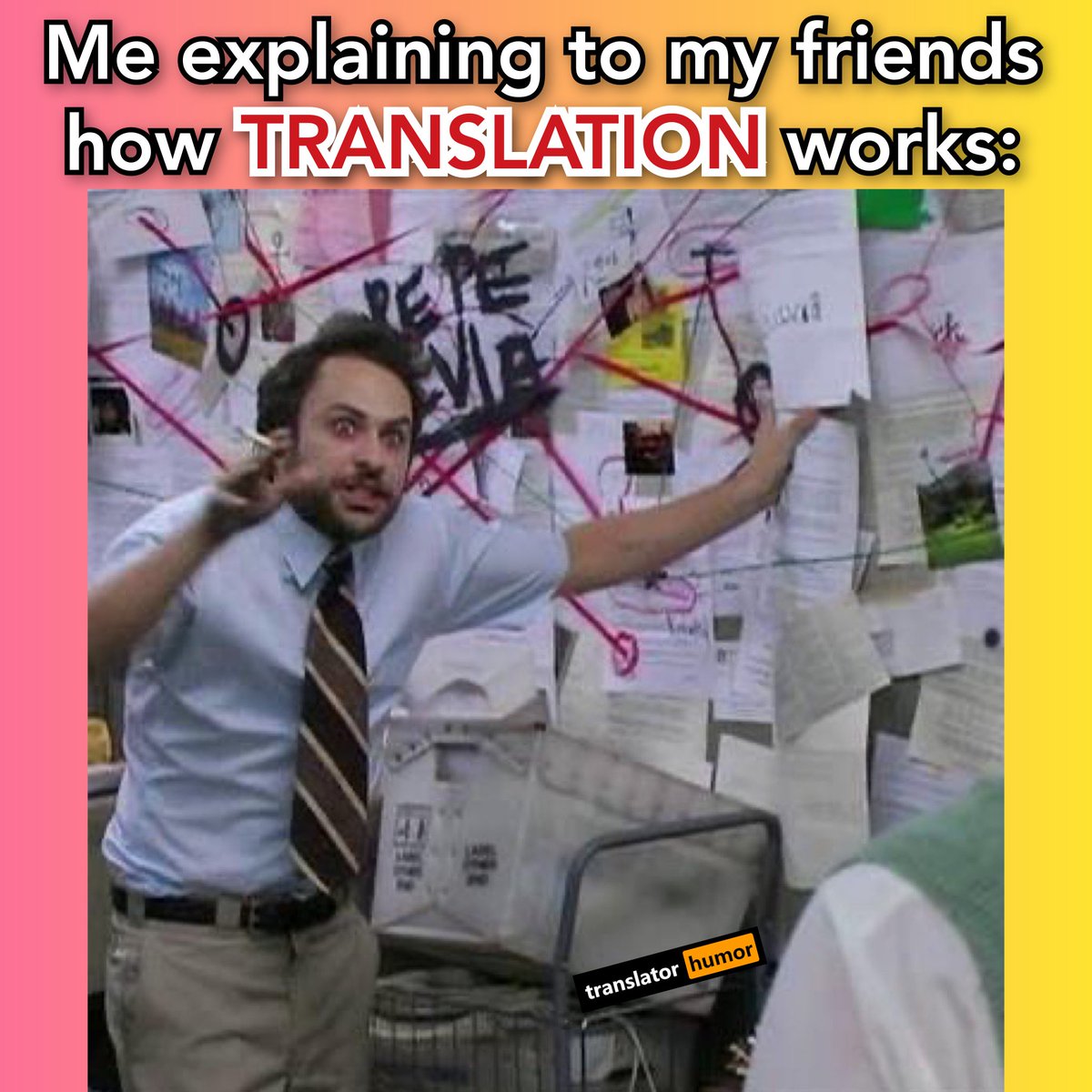 #TRANSLATOR: Who can tell me how #TRANSLATION works? 🤪

#translatorhumormemes #interpreter #translators #interpret #translate #translating #interpreting #translations #interpreters #tradutor #tradutores #traductores #traductora #traductora #traducteur  #traduction #traducoes