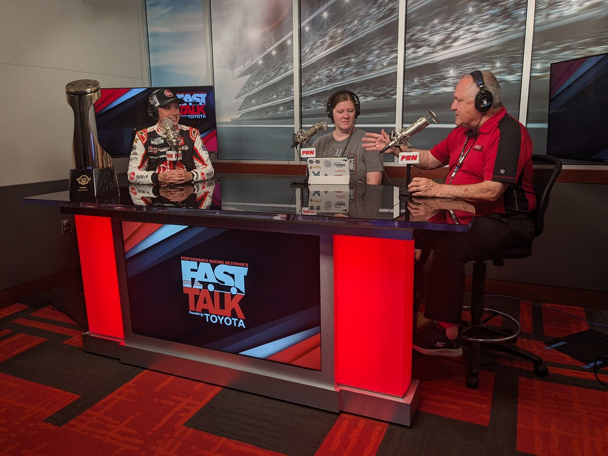 It was all smiles for #CocaCola600 winner @CBellRacing as he joined @LexPerk & @Riceman61 to discuss the significance of his first crown jewel win in NASCAR. Hear our full interview on Fast Talk: goprn.com/handler.cfm/te…