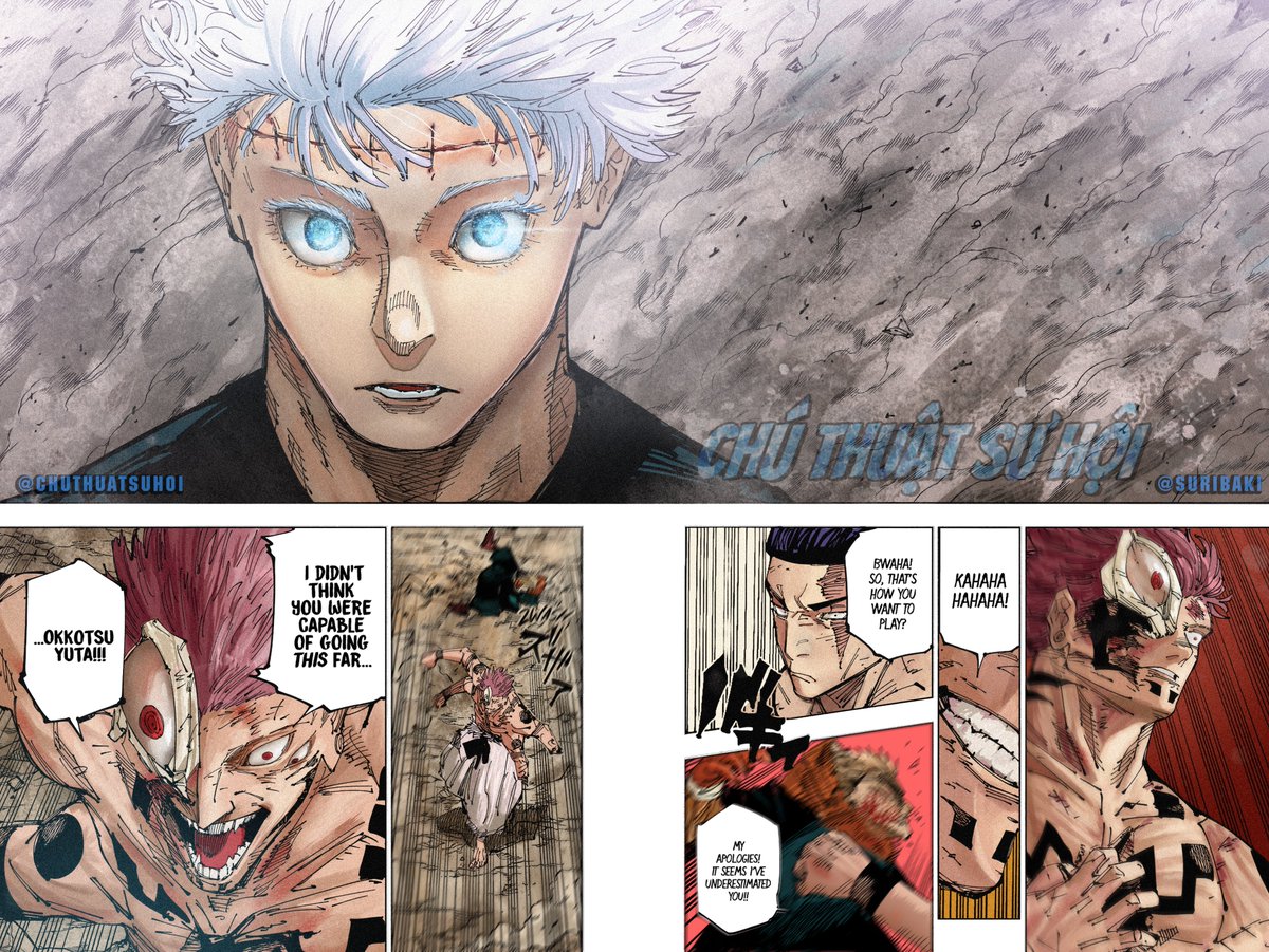 Coloring chap 261 Jujutsu Kaisen
 Commission for Chuthuatsuhoi 
#Yuta #JujutsuKaisen #JJK  #呪術本誌 #jjk261 #五条悟 #五条先生 #乙骨憂太 #mangacoloring