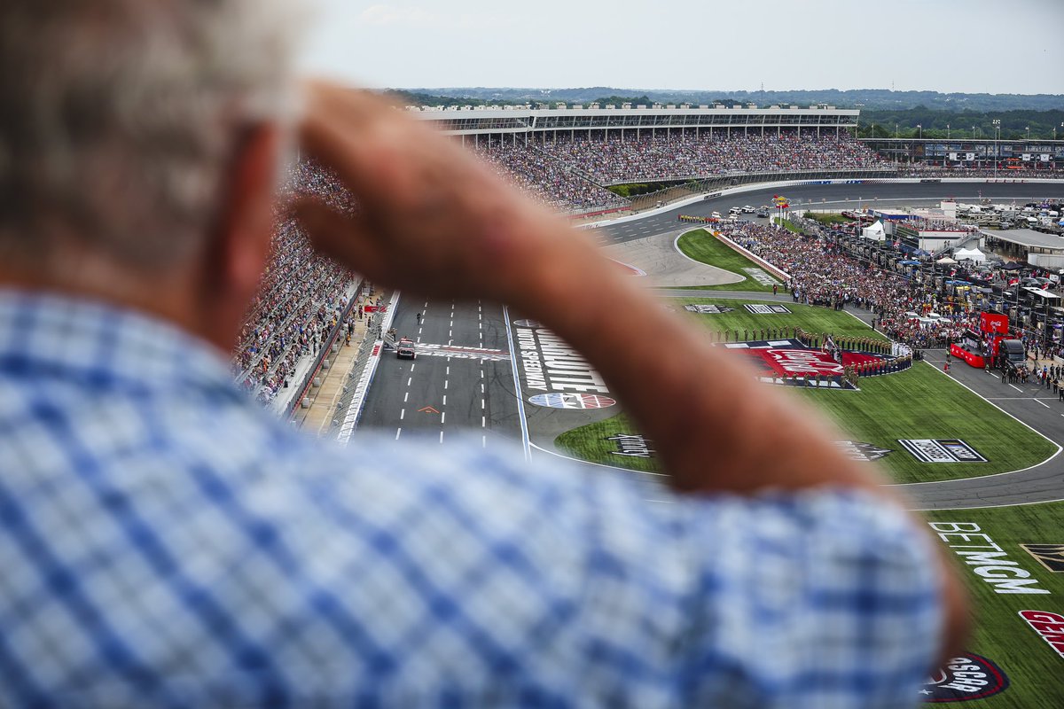 We salute you. 🫡 #CocaCola600 | #NASCARSalutes