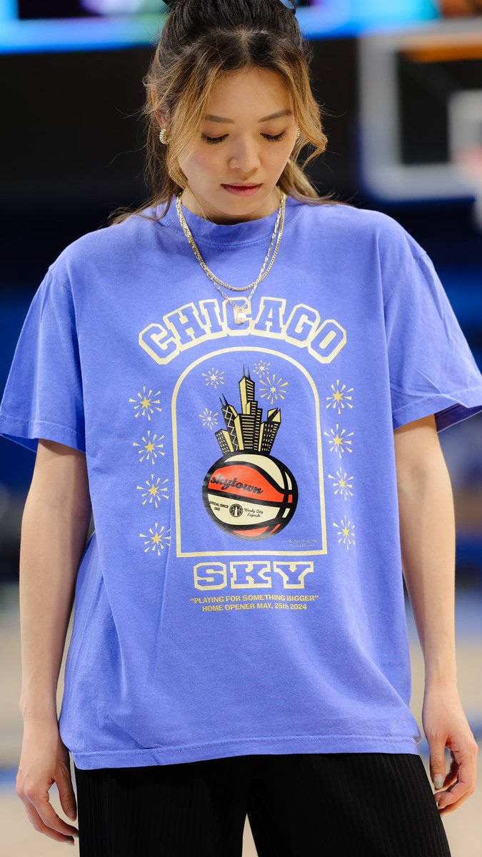 I’m always excited at any chance to make the city proud. Thank you @chicagosky for the opportunity to design the home opener tee and thank you Chicago for helping sell it out 🫶🏿💕