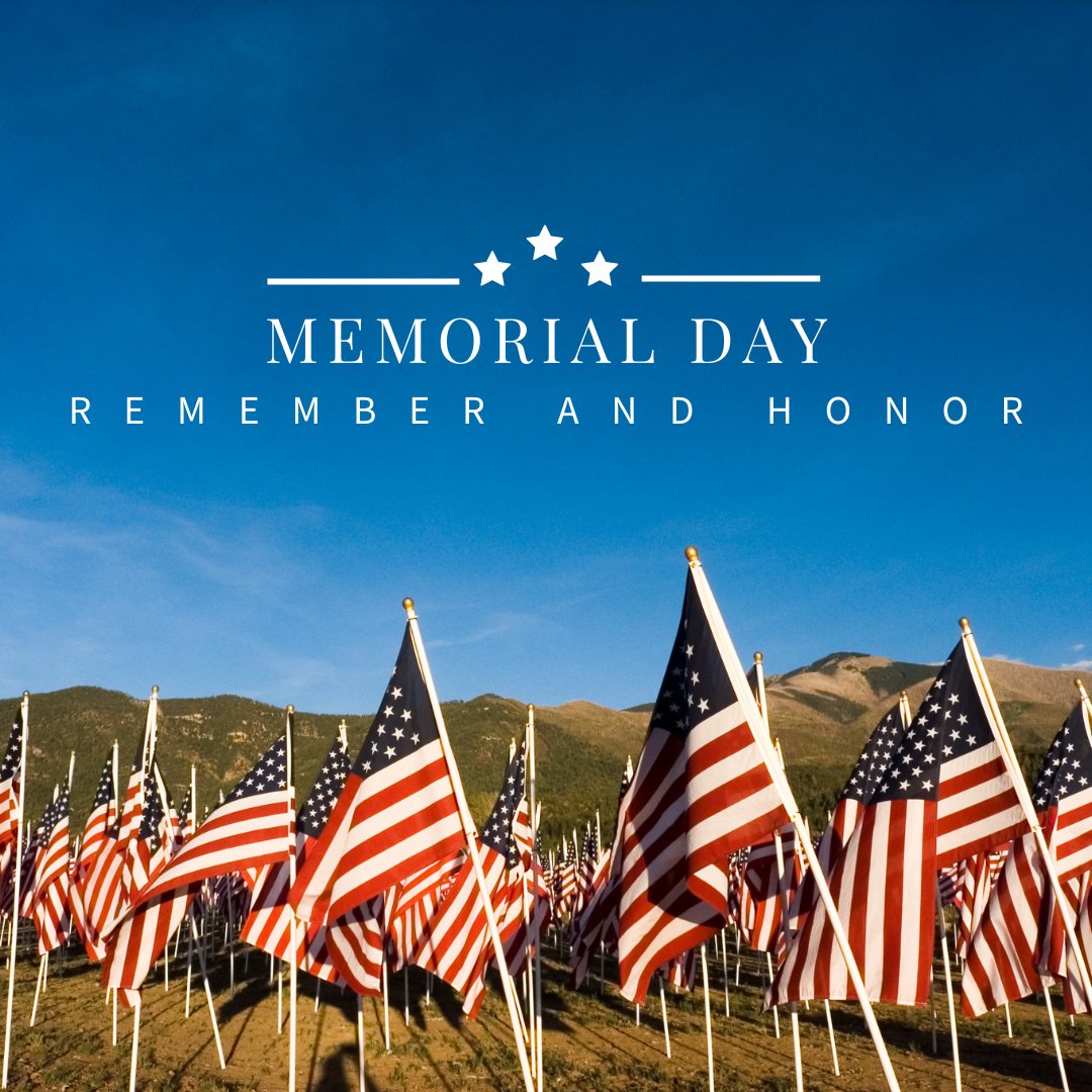 Today, we honor and remember the brave men and women who made the ultimate sacrifice for our freedom. Their courage and selflessness will never be forgotten. #MemorialDay #NeverForget