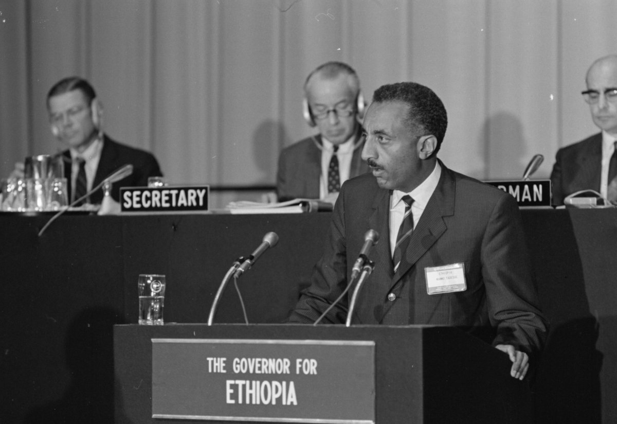 Ato Mammo Tadesse, Governor for Ethiopia, Annual Meetings, World Bank Group, Washington D.C., USA. 1969