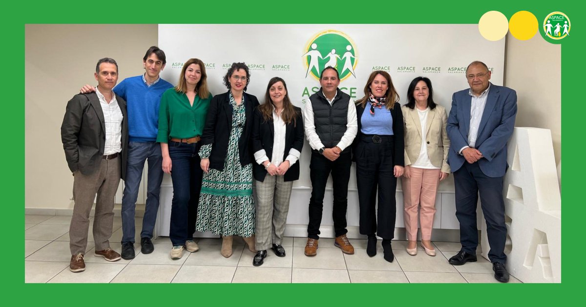 ¡Gran día con @AspaceLeon en @AspaceSalamanca! 🤝 Compartimos experiencias y aprendimos mucho sobre nuestros centros y servicios. Gracias por vuestra visita y entusiasmo. ¡Esperamos veros pronto! #ASPACESalamanca #ASPACELeon #somosaspace #paralalisiscerebral #pluridiscapacidad