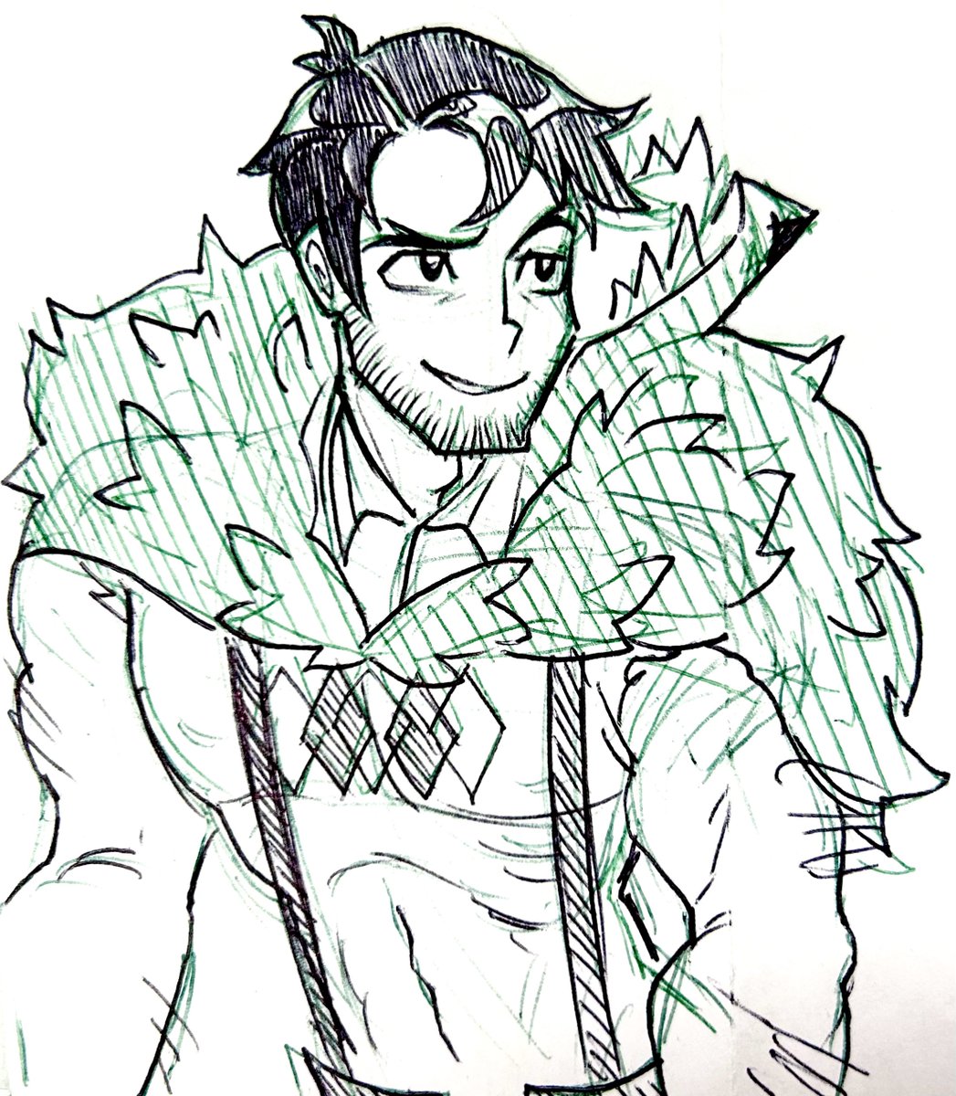 ZoeStanleyArts's tweet photo. Beowulf pen doodle.
#Skullgirls https://t.co/lhBxduQGUt