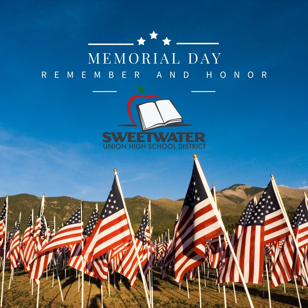 Today, we honor and remember all those who have made the ultimate sacrifice for our country. Thank you to all the brave men and women who have served in our armed forces. #SUHSD