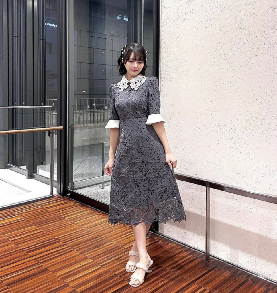 このワンピースはノイミーの尾木波菜ちゃんも着てました♡👗 □ LEJA
