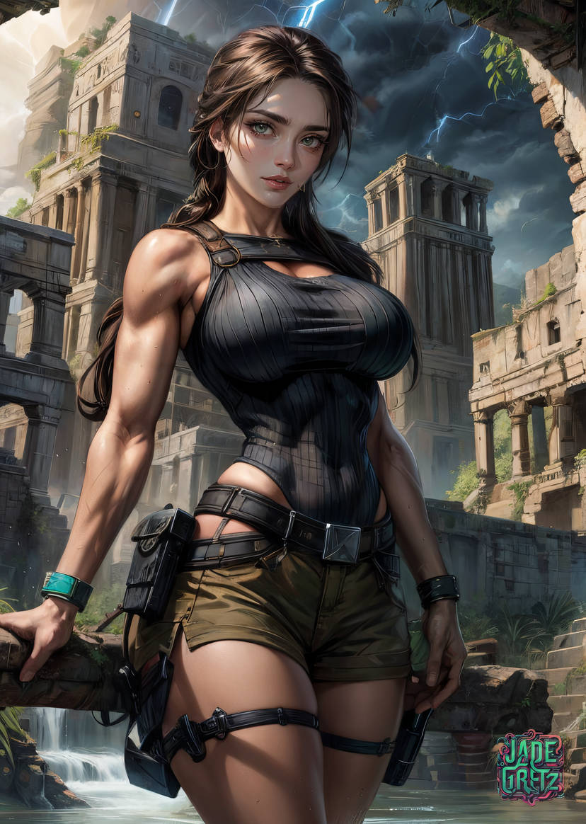 Lara Croft: Uncharted Path by JadeGretzAI deviantart.com/jadegretzai/ar… #ai #aiart #digitalart #jadegretz #fantasyart #fanart #beautifulgirl #aiartwork #aiartcommunity #lara #laracroft #tombraider #videogameart