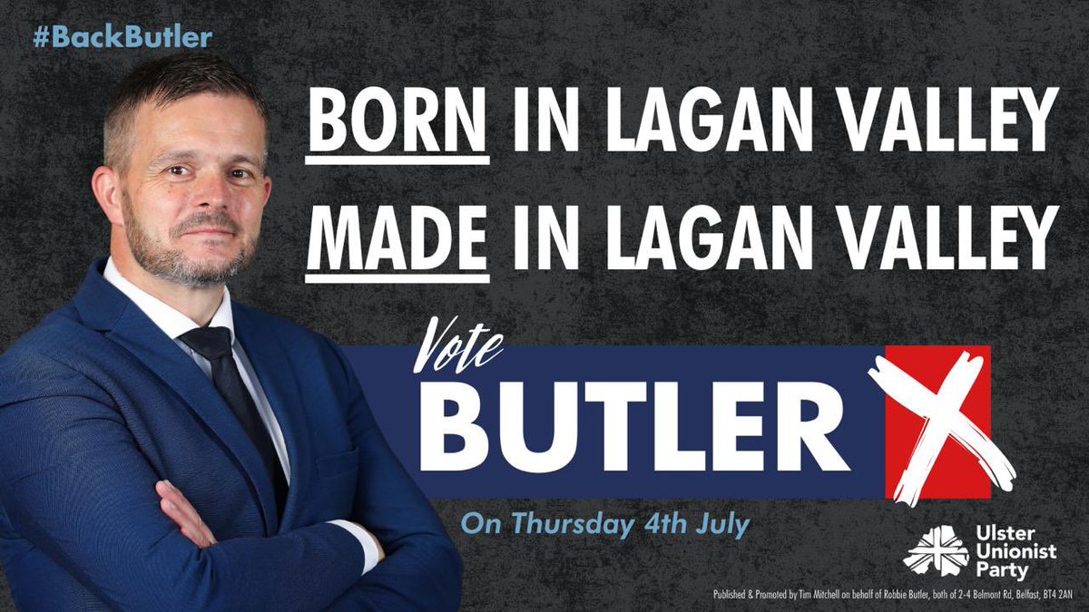 Made in Lagan Valley for #LaganValley 💪 #BackButler