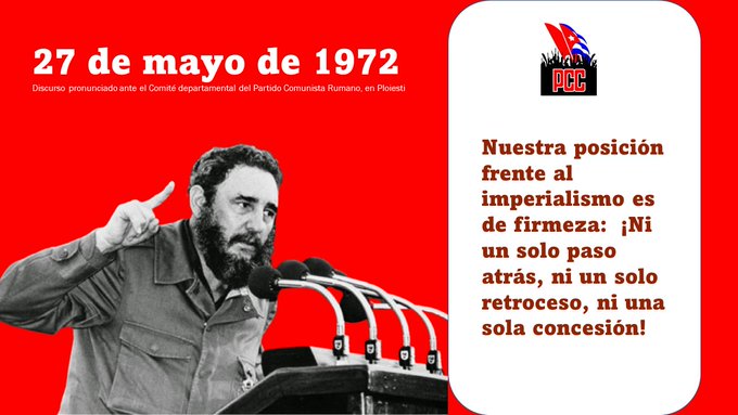 #Cuba isla revolucionaria, solidaria, antiimperialista de de hombres y mujeres rebeldes comprometidos.