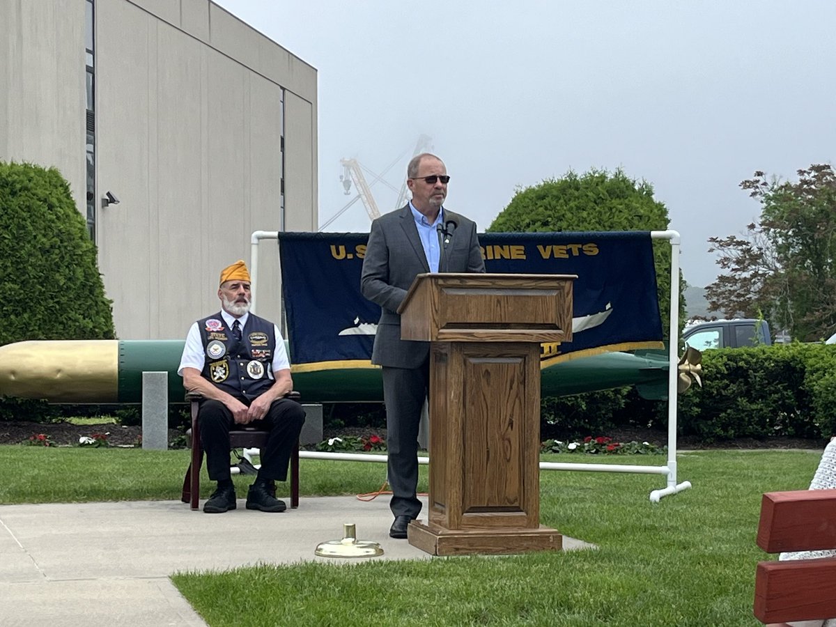 MikeFranceCT2's tweet photo. Beautiful #MemorialDay and USS Scorpion (SSN-589) Memorial Observance ceremony hosted by USSVI Groton Base at the US Submarine Veterans of WWII National Memorial East. 

#CT02 #SilentService #SubVets #Submarine https://t.co/FgE4KkMwBZ
